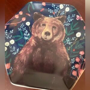 Wildflower Bear Ceramic Trinket Dish Artist Emily Reid